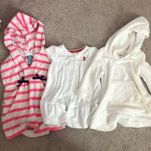 3 Swim coverups for girls sizes 12-24 months